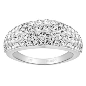 Stříbrný prsten Glistera s Brilliance Zirconia SILVEGOB26021RSW