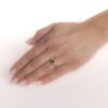Stříbrný prsten Leana s přírodním granátem a Brilliance Zirconia JSW3007SGR - Image 3