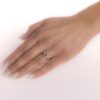 Stříbrný prsten Leana s přírodním vltavínem a Brilliance Zirconia JSW3007SVL - Image 3
