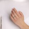 Stříbrný prsten Lina s pravým vltavínem a Brilliance Zirconia JSW3001SVL - Image 3