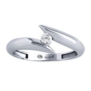 Stříbrný prsten Mona s Brilliance Zirconia QR189RS