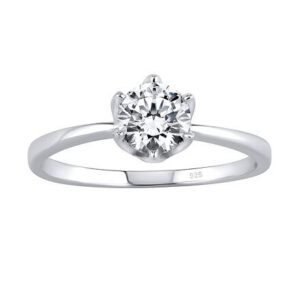 Stříbrný prsten PRINCESS se Swarovski® Zirconia JJJR2987