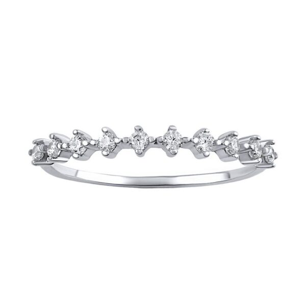 Stříbrný prsten Tatiana s čirými Brilliance Zirconia DCC08041RW
