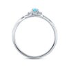 Stříbrný prsten s pravým modrým Topazem a Brilliance Zirconia JJJR1100TS - Image 3