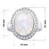 Stříbrný prsten s přírodním Měsíčním kamenem JSTMSR14941 - Image 3