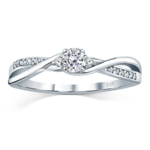 Stříbrný prsten se Swarovski® Zirconia FNJR085sw