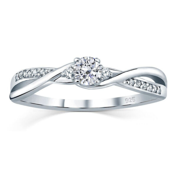 Stříbrný prsten se Swarovski® Zirconia FNJR085sw