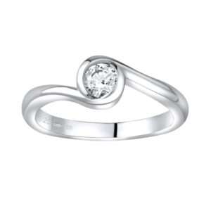 Stříbrný prsten se Swarovski® Zirconia JJJR0555S