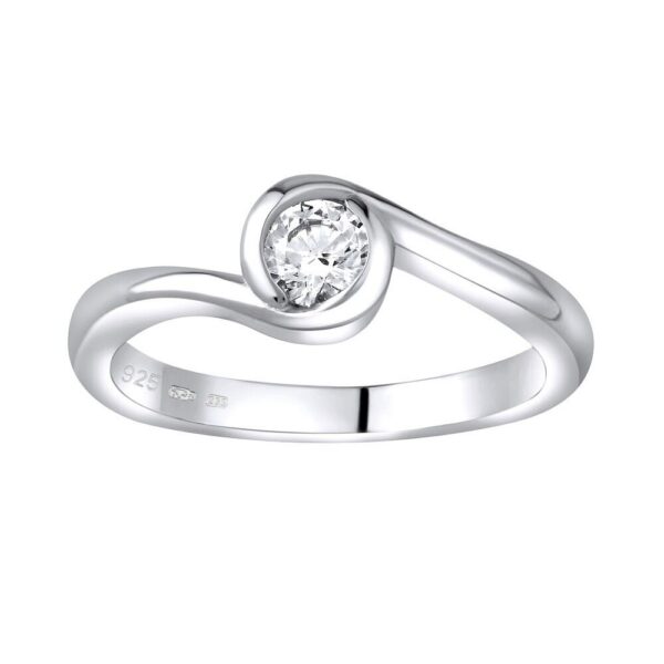 Stříbrný prsten se Swarovski® Zirconia JJJR0555S