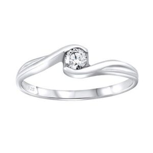 Stříbrný prsten se Swarovski® Zirconia SILVEGOB25021