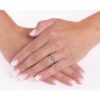 Stříbrný prsten vločka Elsa s Brilliance Zirconia DCC08017RW - Image 3
