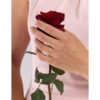 Stříbrný/pozlacený prsten Samira s čirými Brilliance Zirconia JJJ1296RRG - Image 3