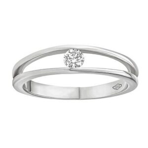 Zlatý prsten Danika s Brilliance Zirconia z bílého 14kt zlata FNNNF253BRGW
