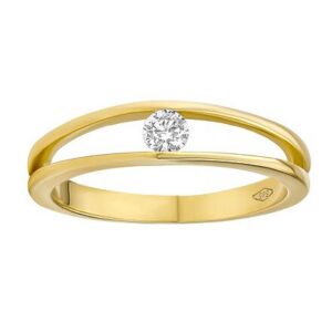 Zlatý prsten Danika s Brilliance Zirconia ze žlutého 14kt zlata FNNNF253RGY