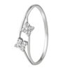 Zlatý prsten Deidra s Brilliance Zirconia z bílého 14kt zlata FNNNP229BRGW - Image 2