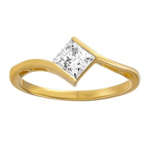 Zlatý prsten Imogen s Brilliance Zirconia ze žlutého 14kt zlata FNNNP50RGY