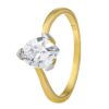 Zlatý prsten Kelsie s Brilliance Zirconia ze žlutého a bílého 14kt zlata FNNNF24RGYW - Image 2