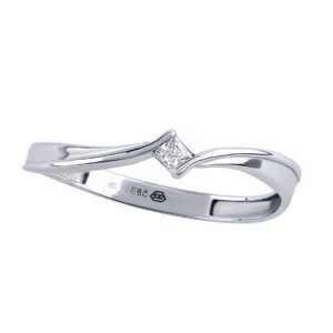 Zlatý prsten Ola s Brilliance Zirconia QR893RGW