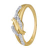 Zlatý prsten Tate ze žlutého a bílého zlata s Brilliance Zirconia FNNNR136RGYW - Image 2