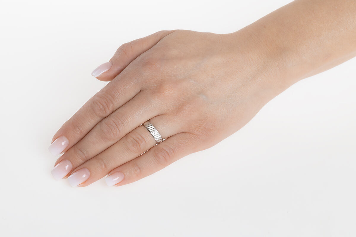 Snubní stříbrný prsten Tamera KRM00306R - Obrázek 2