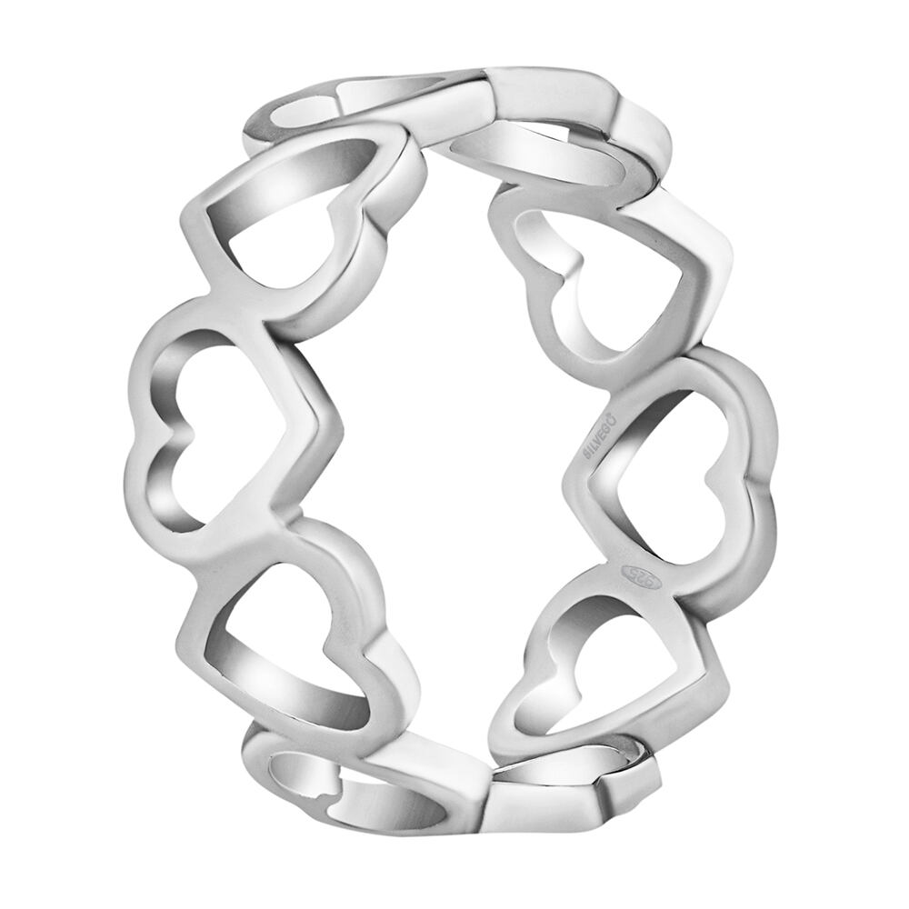 Stříbrný prsten Coradia se srdíčky QR623RS - Obrázek 2