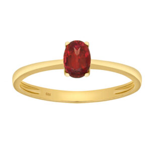 Zlatý prsten Ravena ze žlutého zlata s přírodním granátem FNNNR281RGYGA