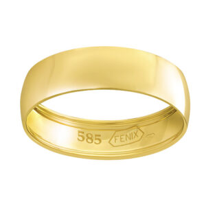 Zlatý snubní prsten POESIA ze žlutého zlata FNNNB64RGY