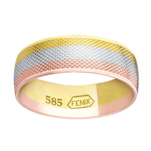 Zlatý snubní prsten Kahlo ze žlutého