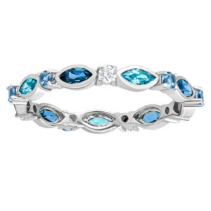 Stříbrný prsten Lorien se syntetickým spinelem a Brilliance Zirconia FW10111RS