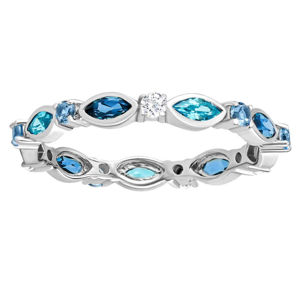 Stříbrný prsten Lorien se syntetickým spinelem a Brilliance Zirconia FW10111RS