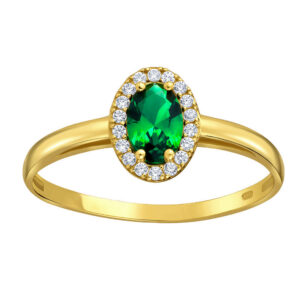 Zlatý prsten Naela ze žlutého zlata s Brilliance Zirconia FNNNF285RGYG