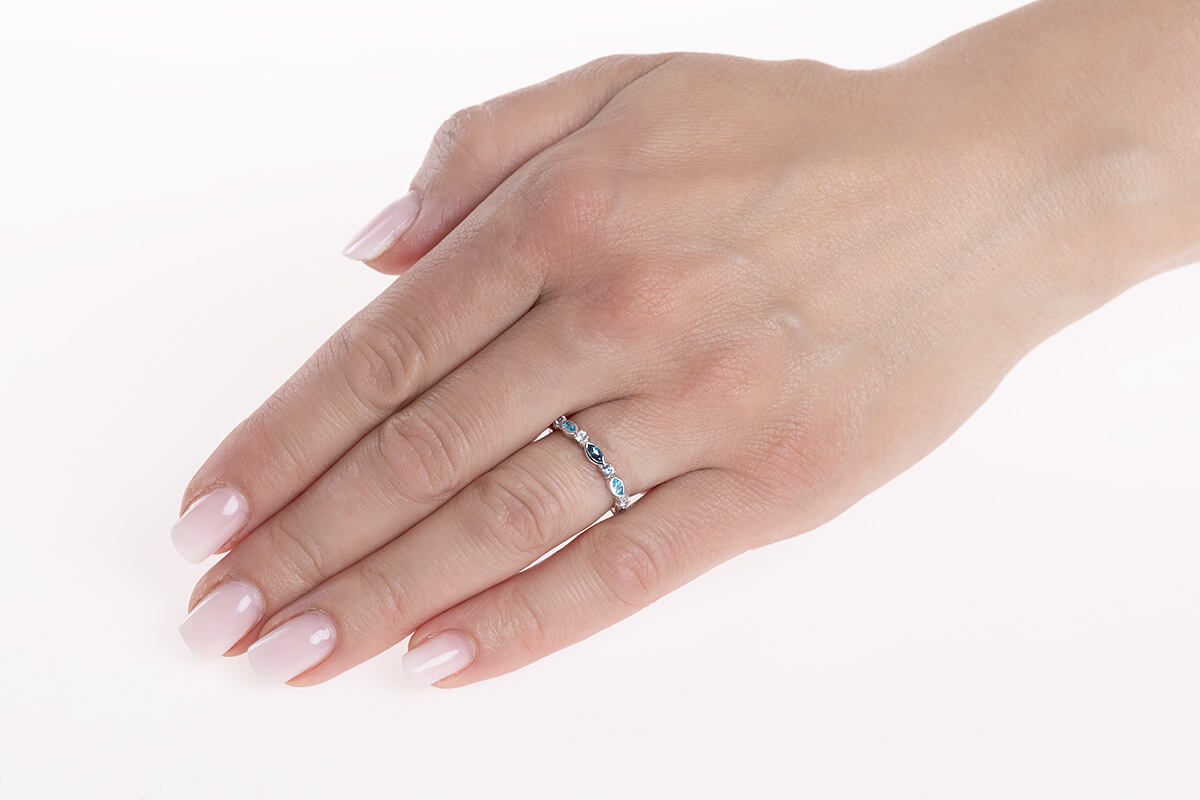 Stříbrný prsten Lorien se syntetickým spinelem a Brilliance Zirconia FW10111RS - Obrázek 2