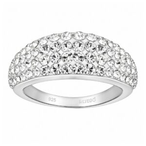 Stříbrný prsten Glistera se Swarovski Crystals SILVEGOB26021RSW