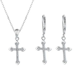 10125 Stříbrný set šperků CROSS