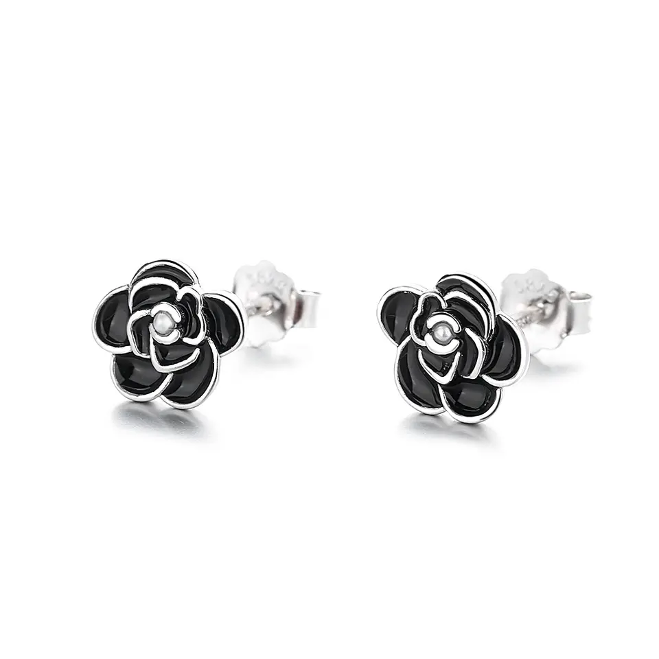 10133 Stříbrné náušnice ROSES