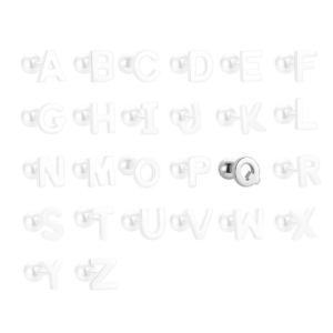 10431 Stříbrné náušnice PÍSMENO Q