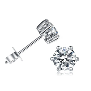 10525 Stříbrné náušnice CELINE 6 mm
