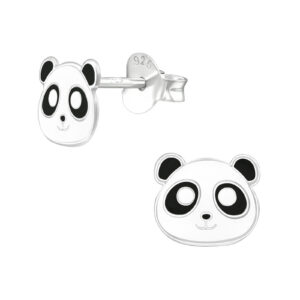 10685 Stříbrné náušnice PANDA