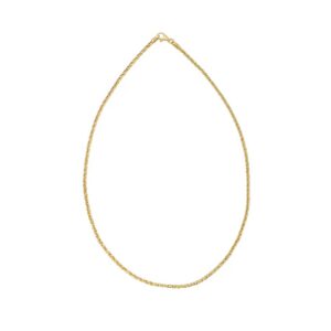 11594 Stříbrný řetízek XAVER 40 cm | šířka 3 mm pozlacený
