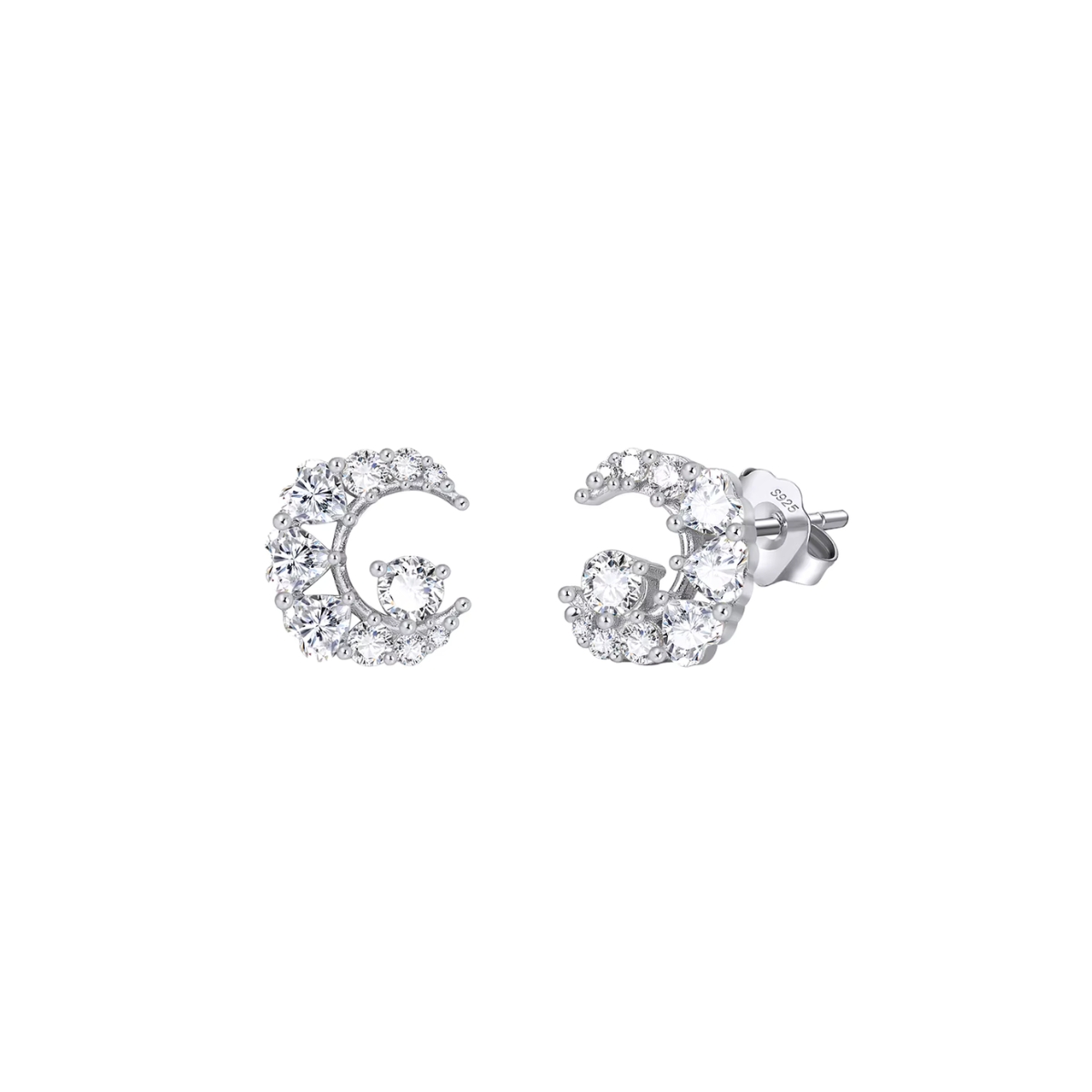 11953 Stříbrné náušnice LUNNY