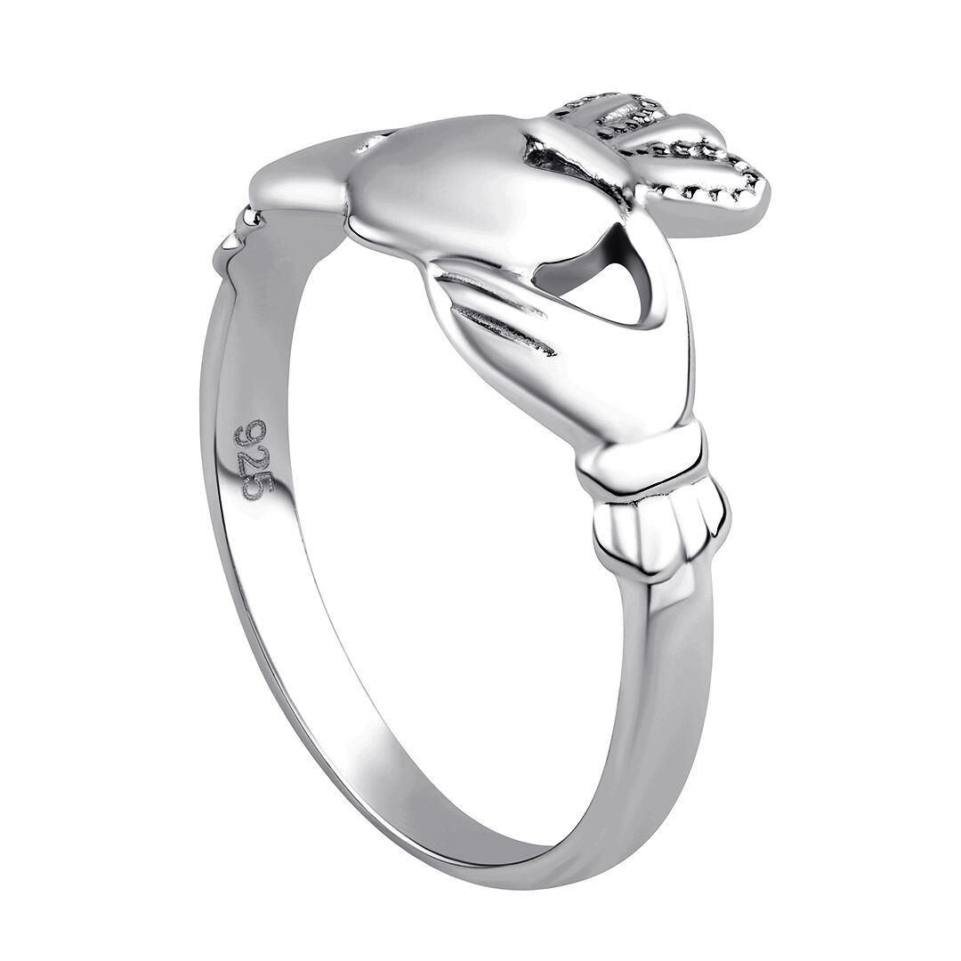 Dámský celostříbrný keltský prsten CLADDAGH ZTR96391 - Obrázek 3