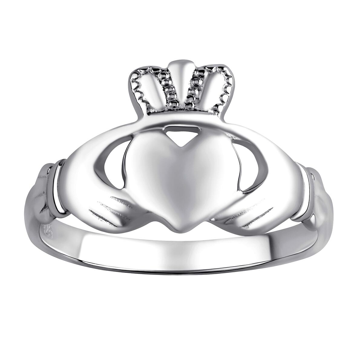 Dámský celostříbrný keltský prsten CLADDAGH ZTR96391