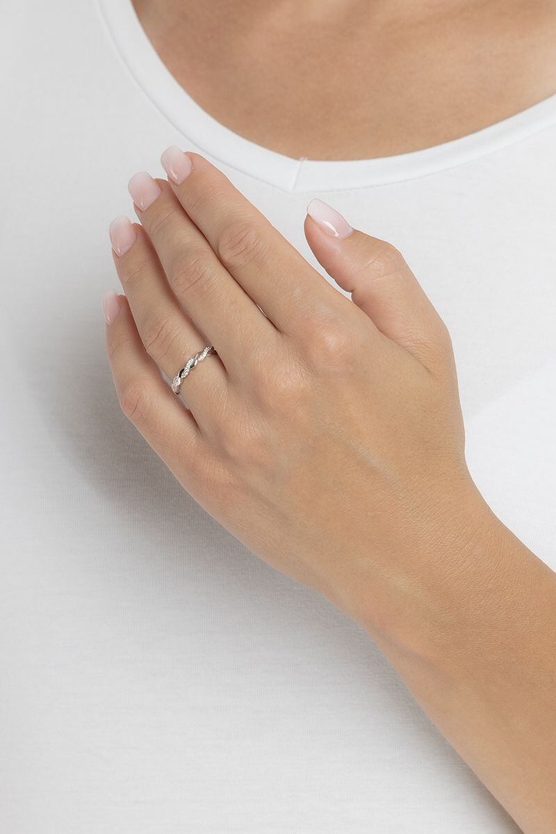 Diamantový zásnubní prsten Fay z bílého zlata s diamanty 0,10 ct DNN3925RGWD - Obrázek 3