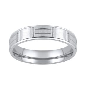 L´AMOUR snubní prsten z chirurgické oceli 5mm RRC0471