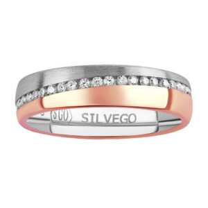 Snubní stříbrný prsten Glowie pozlacený růžovým zlatem s Brilliance Zirconia SHG1089RWRGP