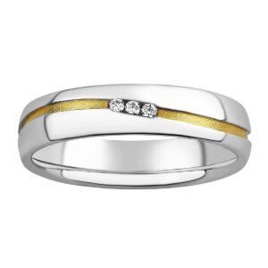 Snubní stříbrný prsten Sunny pozlacený žlutým zlatem s Brilliance Zirconia SHG8709RWGP