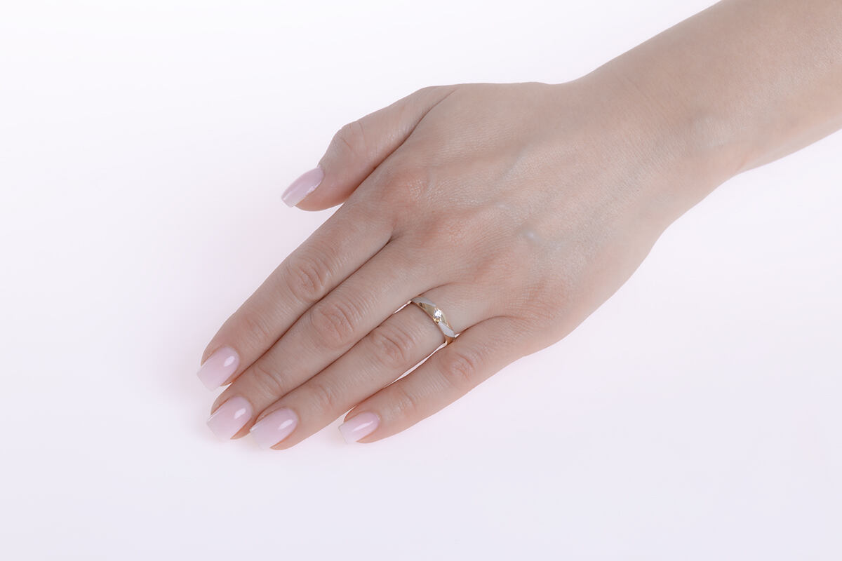 Snubní zlatý prsten Coraline s Brilliance Zirconia ze žlutého a bílého 14kt zlata FNNNP189RGYW - Obrázek 2
