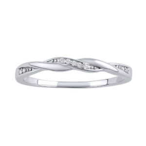 Stříbrný prsten Asumi pletený s Brilliance Zirconia JJJ1295RW