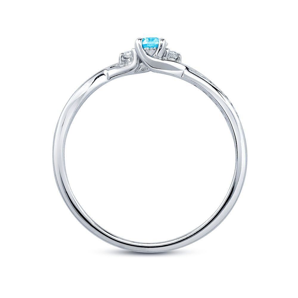 Stříbrný prsten Ellen s pravým modrým Topazem a Brilliance Zirconia JJJR1100TS - Obrázek 3
