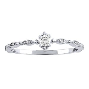 Stříbrný prsten Manon s Brilliance Zirconia DCC08042RW